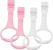CLISPEED 4 Pcs Pull Up Rings Handle Ring for Walking Training Comfortable Grip Ergonomic Design Convenient Setup for