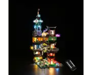 Brick Shine Light Kit for LEGO(R) NINJAGO City Gardens 71741 - Remote Version