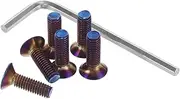 MUELODSIC Auto Parts 6pcs Steering Wheel Fixing Bolts Hexagon Socket Screws for Quick Stable Safe Vehicle Installation