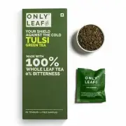 Onlyleaf Tulsi Green Tea Made with 100% Whole Leaf, 27 Bags