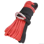 10MM x 30M Dyneema Red Winch Rope Synthetic strap 4WD Boat Recovery Cable