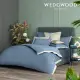 【WEDGWOOD】500織長纖棉Bi-Color薩佛系列素色鬆緊床包-迷霧灰(雙人150x186cm)
