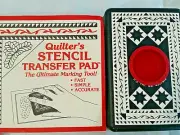 Quilter's White Chalk STENCIL TRANSFER PAD Marking Tool w/ Sealed Chalk Bag New