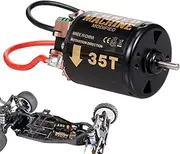 540 Motor | Fine Steel Shell 540 Brushed Motor - 540 Brushed Motor 13T/ 21T/ 35T/ 45T/55T/80T Waterproof 540 RC Motor for 1/10 Remote Control Vehicle Hepvet