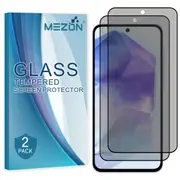 [2 Pack] Privacy Anti-Spy Full Coverage Samsung Galaxy A35 5G Tempered Glass Premium 9H HD Screen Protectors by MEZON (Galaxy A35 5G, Privacy) – FREE EXPRESS