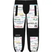 NWT Mens Supreme x TNF Steep Tech Pants $520 S white branding waterproof snow