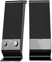 JSEIAJB Computer Audio Desktop Home Overweight Subwoofer Laptop Wired Small Speaker Stereo Multimedia Desktop Sound