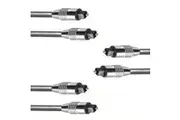 3x Sansai 1.5m Digital Audio Optical Toslink Fibre Lead Cable for TV Sound Bar