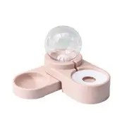 Pet Drinking Bowl Dog Bowl Double Bowl Dog Food Bowl Non-Wet Mouth Bubble Automatic Water Dispenser New Pet Supplies