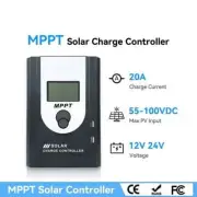 20Amp MPPT Solar Charge Controller 12/24V Battery Regulator Auto USB