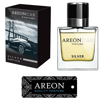 Air Freshener Scent Container Silver Line 50ml Original Areon Lux Auto Perfume