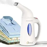 [BY4U] Powerful Steamer for Clothes Handheld Clothing Steamer Handheld Garment Steamer Wrinkle Remover for Home and Trave White