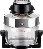 [Pronti] 17L Convection Oven Air Fryer Digital Turbo Healthy Broiler Cooker 1400W Roast Bake Grill BBQ Fry Defrost - Black