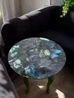 15" Labradorite Bars & Kitchen Slab Dining Table Top slab ,Garden Interior table