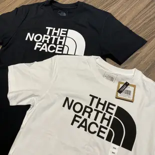 THE NORTH FACE 北臉 情侶款 經典LOGO圓領短T 短袖 素T 版型偏大 短袖t恤 上衣 休閒短袖 大尺碼