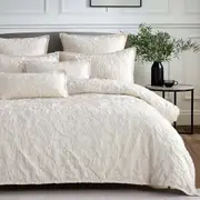 Sofia Cream Quilt Cover Set