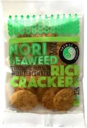 Spiral Foods Nori Seaweed Oven Baked Crunchy Rice Crackers 50G