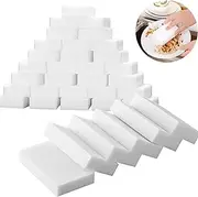 Cleaning Magic Sponge Eraser，Melamine Cleaner Multi-Functional Foam White（50PCS） for Car,Kitchen,Bathroom (50pcs) (Stype)