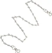 [AKOOSY] Punk Trousers Chain Stylish Waist Chain for Hip Hop Durable Metal Pants Fashion Accessory for Men and Women