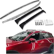 Aluminum Roof Rail Racks Cross Bars Crossbar Compatible for Mazda CX-5 CX5 2017-2021