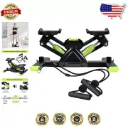 Dual Resistance Bands Mini Twist Stepper for Home Cardio Workouts - 330 lb Limit