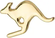 [Panda Loco] Kangaroo Australia Gold Colour Metal Lapel Pin Badge, Enamel