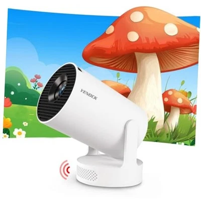 Mini Projector with WiFi and Bluetooth,Support 4K Portable Wireless HD,