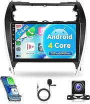2G+64G Car Radio for Toyota Camry 2012-2014 Original JBL Navigation (NO), Rimoody Android 13 Car Stereo Wireless Carplay 10.1'' Touchscreen GPS WiFi DSP Mirror Link Camera