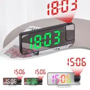 LED Projection Alarm Clock Display Temperature Sensing Electronic Clock