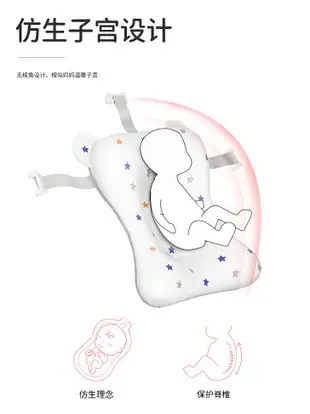 寶寶洗澡躺托 植護兒童兒童洗澡網兜寶寶洗澡神器防滑懸浮墊浴網浴盆托通用『XY28125』