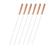 Tramontina Churrasco Stainless Steel Skewer with Wood Handle Set of 6