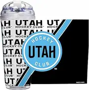 Rico Industries NHL Hockey Utah Hockey Club 24oz Acrylic Tumbler with Hinged Lid, Officially Licensed Double Wall Tumbler with Straw