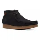 Clarks Men's Shacre Chukka Boot Black Suede Leather