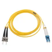 1Pcs 6.6Ft Single-Mode Duplex Fiber Optic Patch Cable LSZH LC to ST