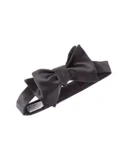 Brunello Cucinelli Grey Silk-Blend Bow Tie