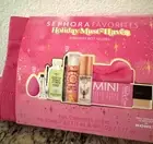 SEPHORA FAVORITES Holiday Must Haves 8 pc Gift Set in Barbie-Pink Pouch RARE NEW