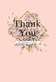 Hallmark Card - Thank You Card