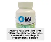 Cal Sup Chewable Calcium Tablets Spearmint 500mg 60 Pack