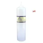 4x Premium Church Candle Candles White Unscented Pillar Candles 5*20cm Bulk