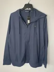TravisMathew Men's Wanderlust Full Zip Golf Jacket Size XXL Mood Indigo Blue