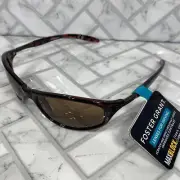 Foster Grant AIRING DRIVING LENSES Brown Tortoise Shell Wrap Sunglasses 100% UVA