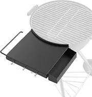[SafBbcue] Grill Side Table Shelf for 18" Charcoal Kettle Grills, Weber Master-Touch 18-in Kettle Charcoal Grill Table Shelf, Weber Original 18 Inch Table, Weber BBQ 18" CCG-290 Kettle BBQ Fold Table