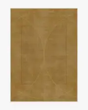 150' x 215' | Machine Washable Runner Rug | Kid & Pet Friendly | Indoor Rug | Ayla Gold Flatwoven Rug by Architectural Digest | Ruggable