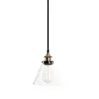 New Ivory & Deene Vintage Industrial Brass Sophie Pendant Light Retro Cord