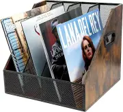 Vinyl Record Storage, Wooden Crate Box,Storage Box for Desk and Shelves