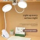 LED Book Reading Light Lamp USB Rechargeable Flexible Clip On Bed Desk Table AU