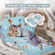 Foldable 2-in-1 Cartoon Baby Sofa and Lounger, Pink, 20 kg Capacity