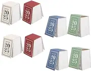 ROMANSENTIAL 8pcs Mini Tear off Calendar Cubicle Formula Artificial Article Marker Holiday Flip Caddy Mini Yearly Calendar Organizers Fake Decal Decor Birthday Miniature Event Vintage Paper