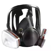 Gas Mask Anti-Fog Full Face Dust Painting Respirator Safety Work Filter Silicone