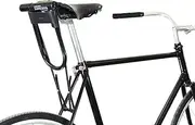 oopsmark U-Lock Holster for Kryptonite Bicycle Locks; Leather D-Lock Holder for More Quiet Bike Ride (Black)